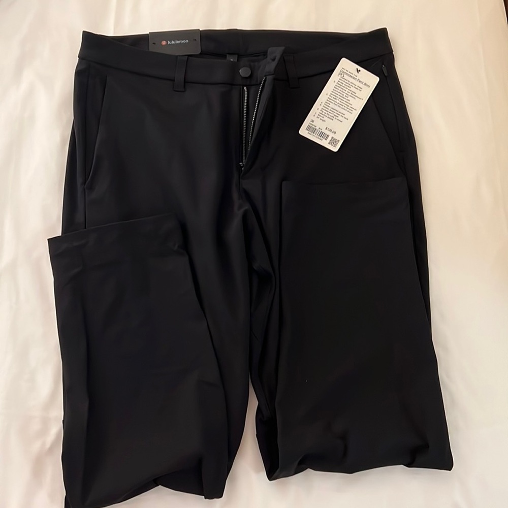 Lululemon Black Commission Pant Slim 36x32 brand new.